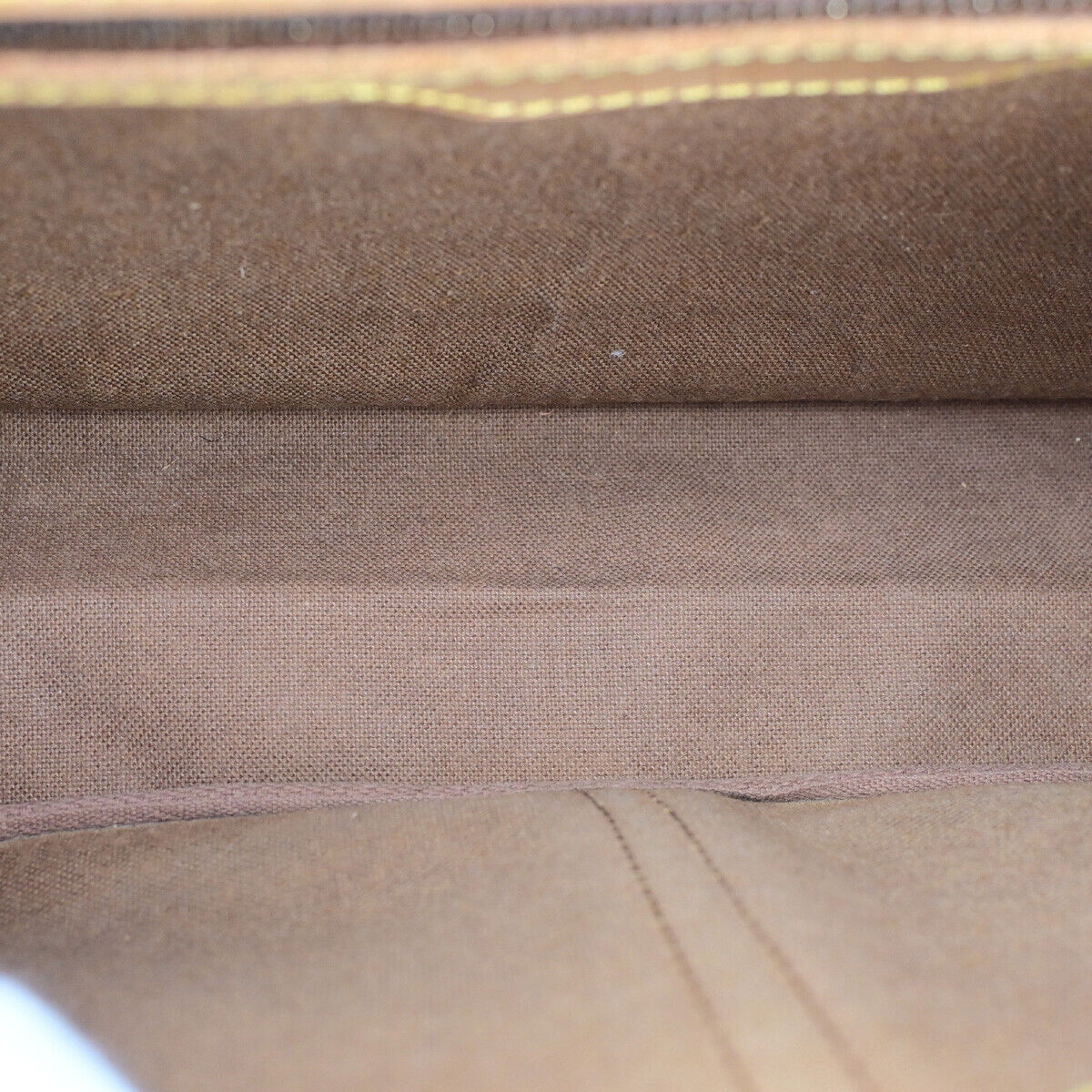 LOUIS VUITTON Gibeciere MM Shoulder Bag Monogram Leather Brown M42247 36YF451