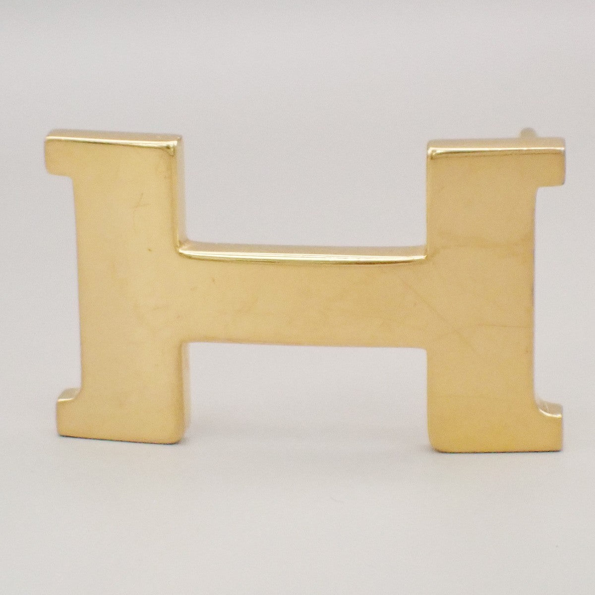 HERMES H Logo Constance Buckle Metal Gold Plated 30RL995