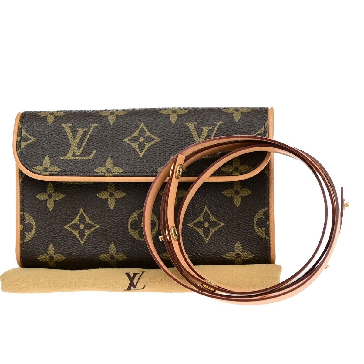 LOUIS VUITTON Pochette Florentine Bum Bag #M Monogram Leather BN M51855 96EC329