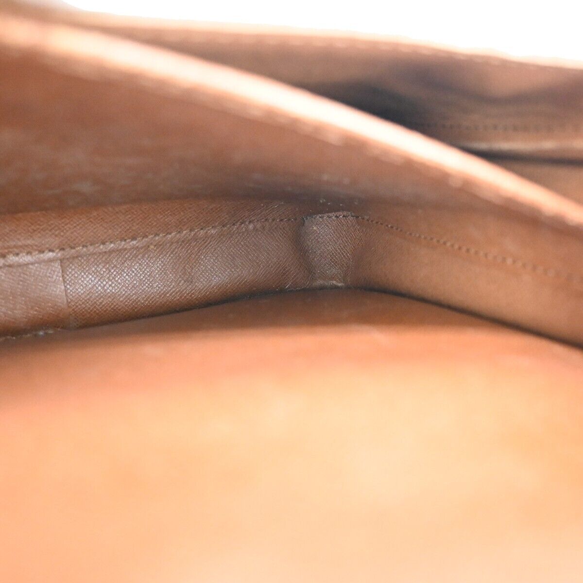 LOUIS VUITTON Cartouchiere GM Shoulder Bag Monogram Leather Brown M51252 36ED393