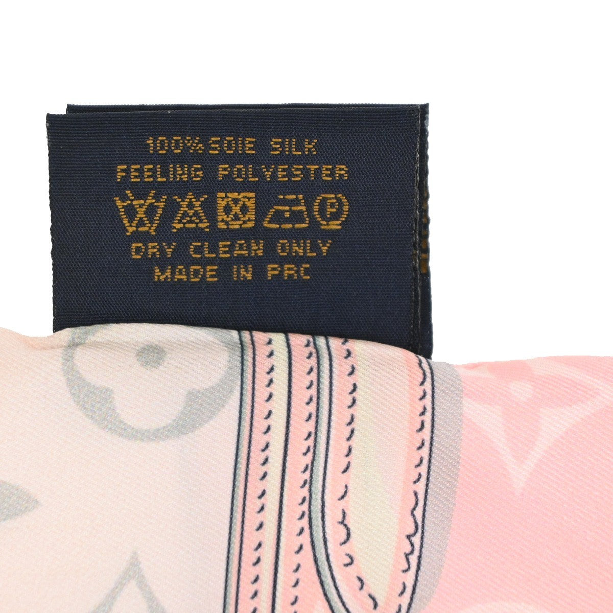 LOUIS VUITTON Monogram Confidential Bandeau Scarf 100% Silk Pink M70637 09MA606