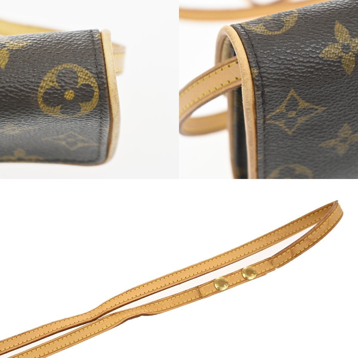 LOUIS VUITTON Pochette Twin PM 2Way Shoulder Clutch Bag Monogram M51854 80MA553