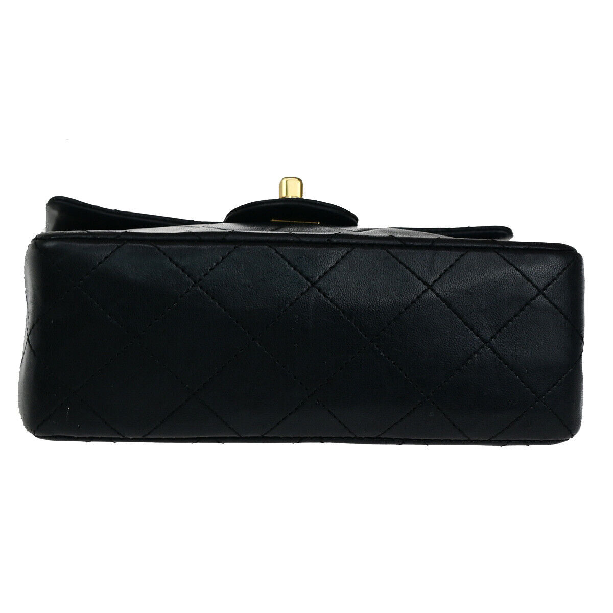 CHANEL CC Mini Matelasse Chain Shoulder Bag Leather GHW Black Vintage 359RJ892
