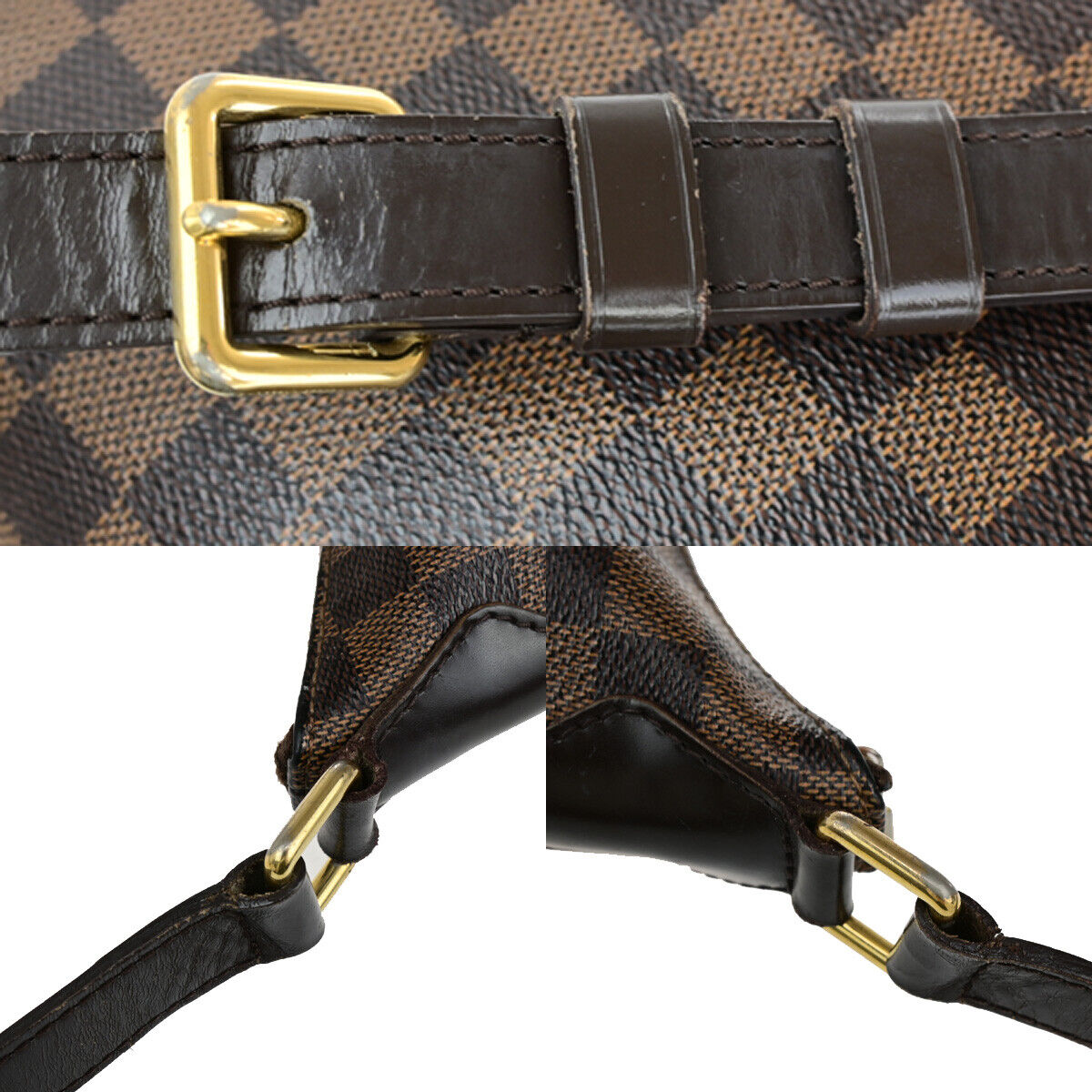 LOUIS VUITTON Bloomsbury PM Shoulder Bag Damier Leather Brown N42251 34YG545