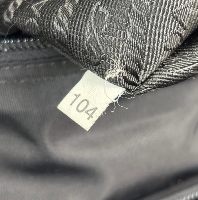 PRADA MILANO Logo Tessuto Prada  Shoulder Bag Nylon Leather Black Italy 35KB622