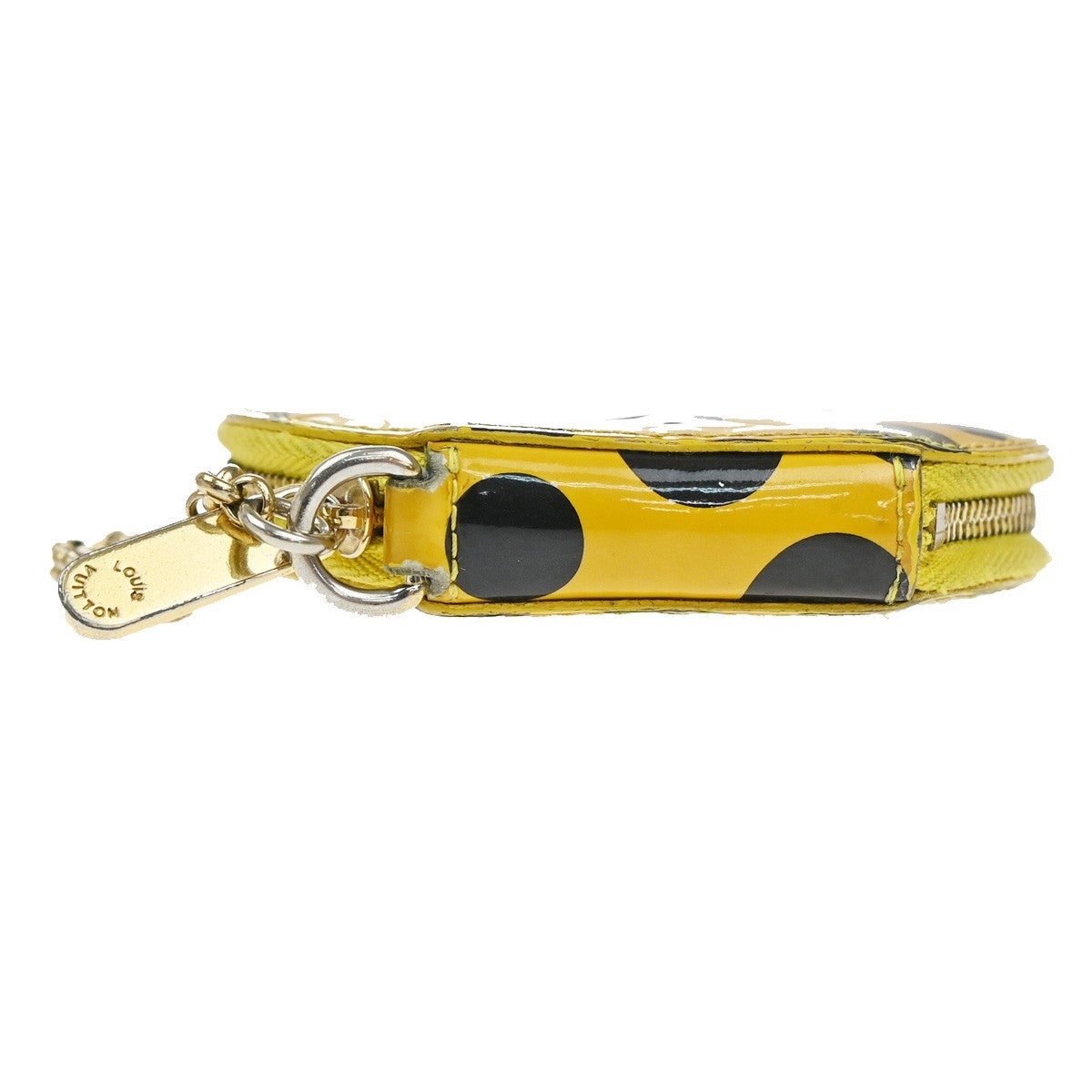 LOUIS VUITTON Yayoi Kusama Coin Case Porte Monnaie Chapeau Vernis M91569 30KD055