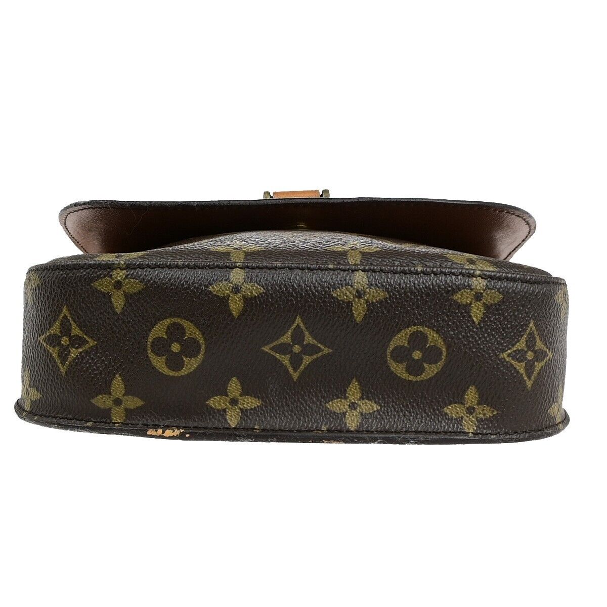 LOUIS VUITTON Saint Cloud MM Shoulder Bag Monogram Leather Brown M51243 35ED021