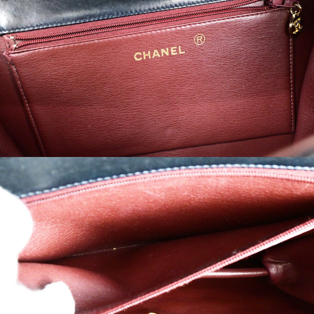 CHANEL CC Matelasse 25 Single Flap Chain Shoulder Bag Leather Black GHW 42RK155