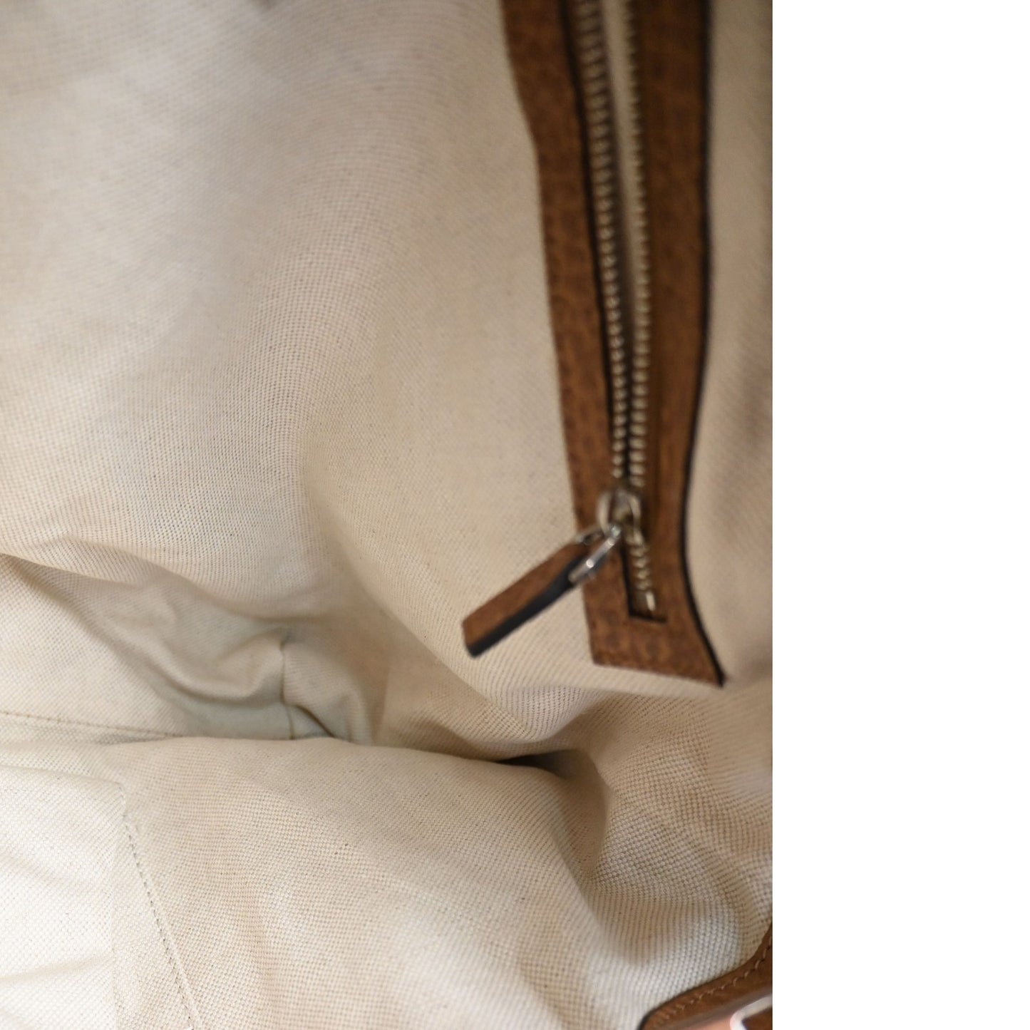 GUCCI Miss GG 2Way Hand Shoulder Bag Pebbled Leather Brown SHW Italy 86KD069
