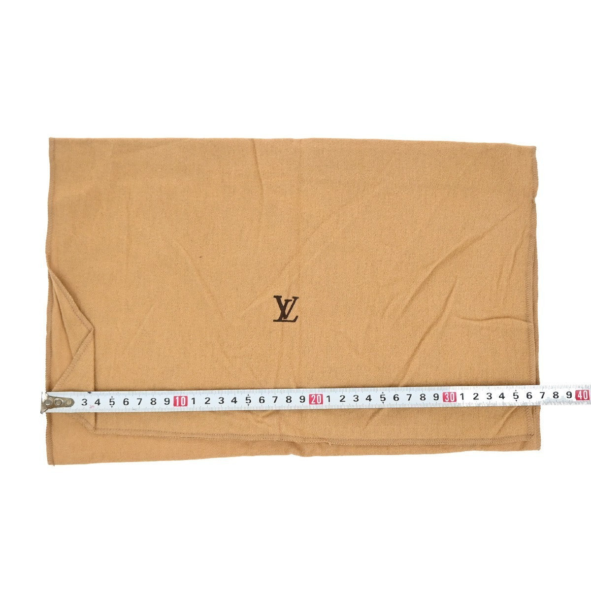 LOUIS VUITTON Logo 10 Set Dust Bag Drawstring Canvas Cotton Beige Brown 09KP042