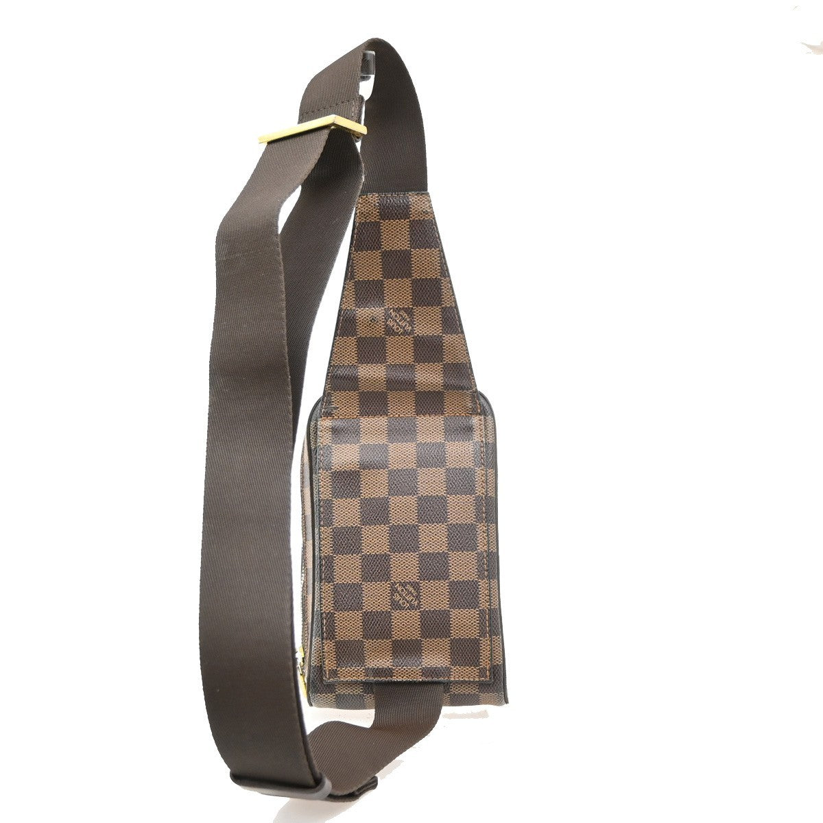 LOUIS VUITTON Geronimos Bum Body Bag Damier Leather Brown Spain N51994 71KD174