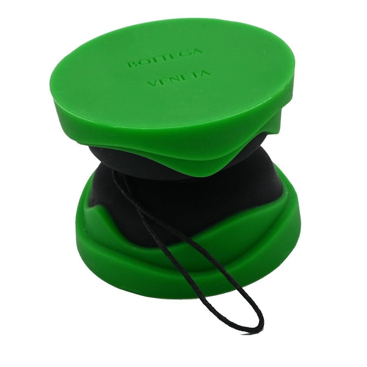 BOTTEGA VENETA Logo Novelty Yo-Yo Toy Rubber Green Black 66EE323