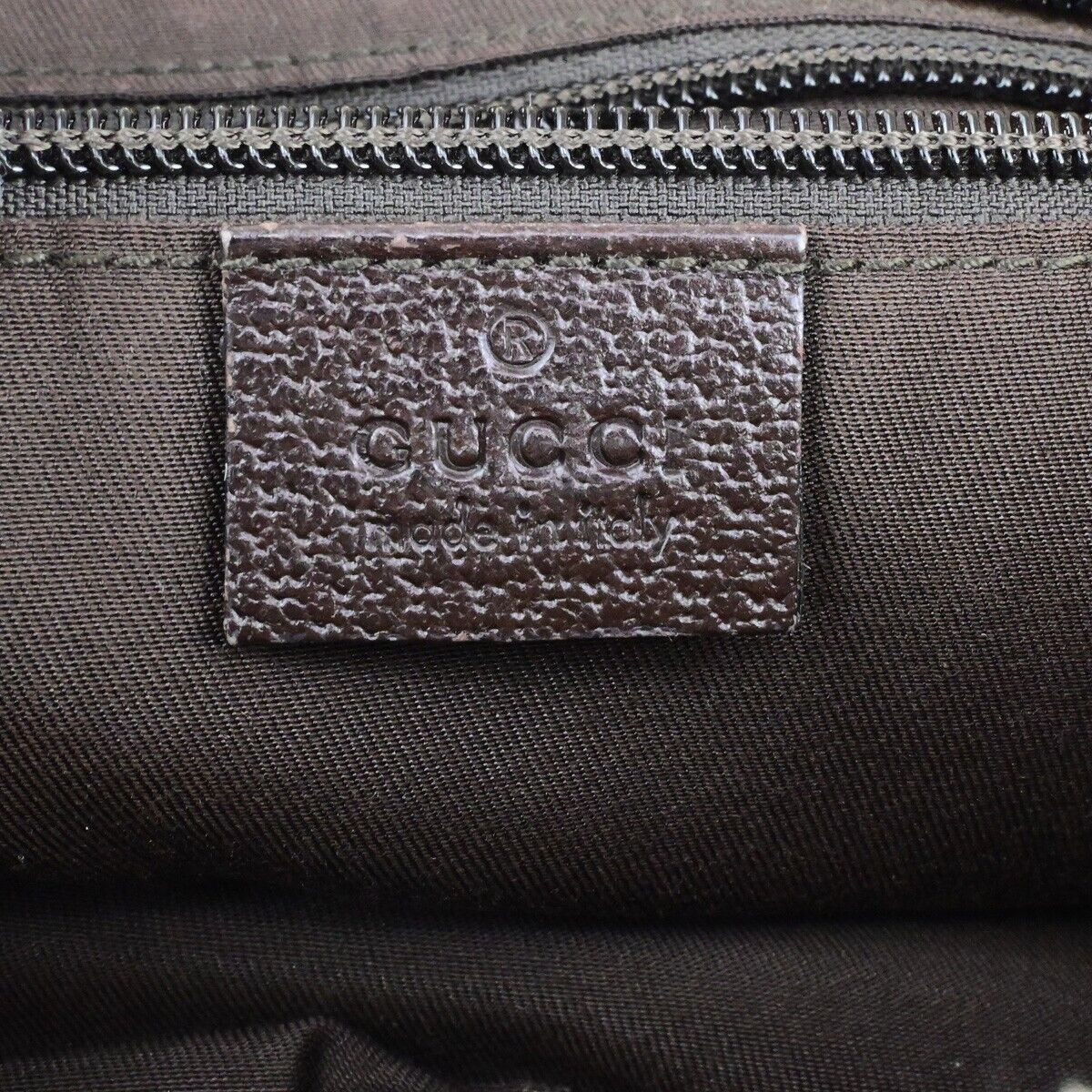 GUCCI GG Pattern Sherry Shoulder Bag Canvas Leather Brown SHW Italy 39ED283