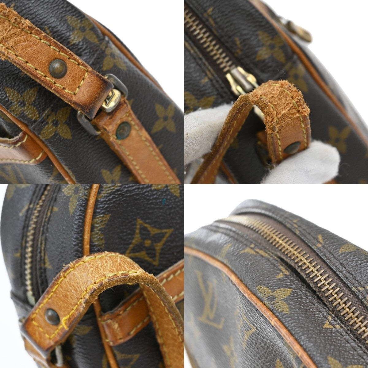 LOUIS VUITTON Senlis Shoulder Bag Monogram Leather Brown France M51222 67EF932