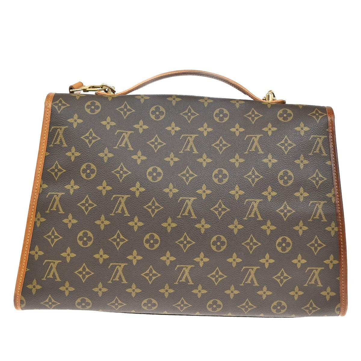 LOUIS VUITTON Beverly Hand Bag Briefcase Monogram Leather Brown M51121 77EE237