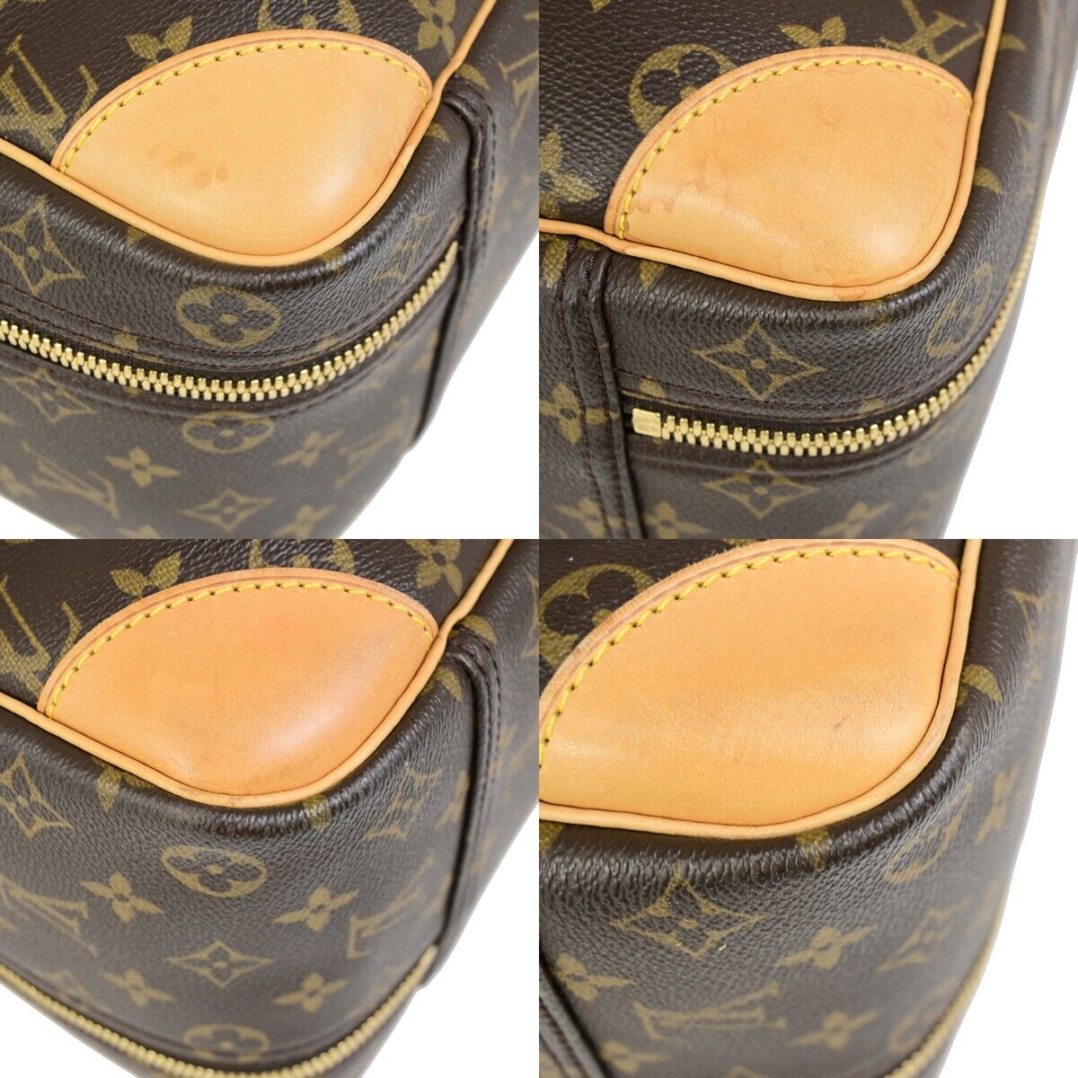 LOUIS VUITTON Sirius 50 Travel Hand Bag Monogram Leather Brown M41406 12RF197