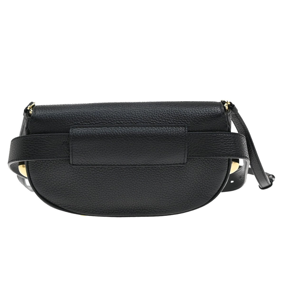 SALVATORE FERRAGAMO Gram Mini 2Way Shoulder Bum Bag Leather Black GHW 87EE569