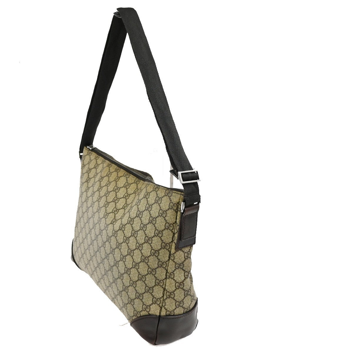 GUCCI GG  Pattern Shoulder Bag GG Supreme Leather Beige SHW 04KB623