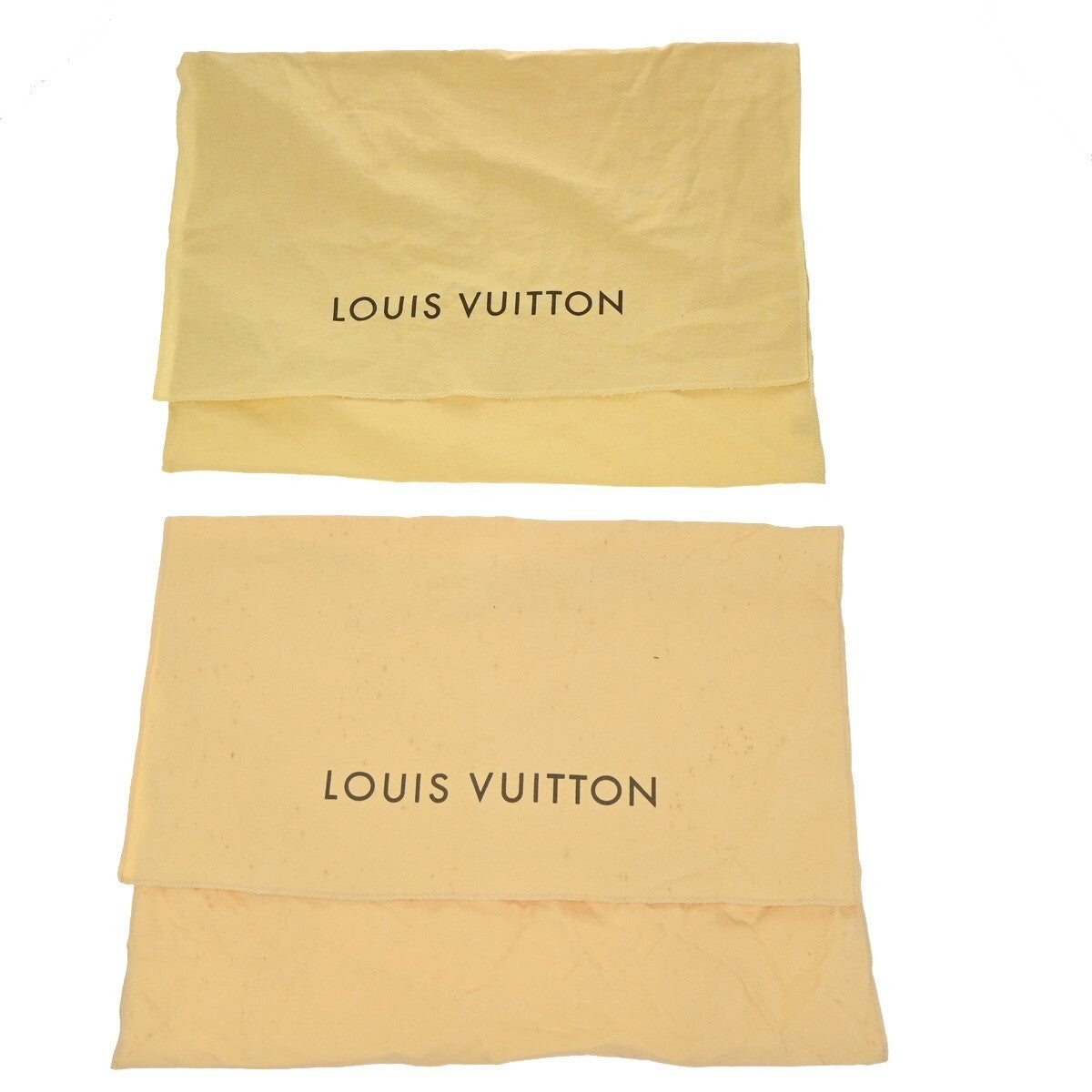 LOUIS VUITTON Logo 10 Set Dust Bag Drawstring Canvas Cotton Beige Brown 09KP181