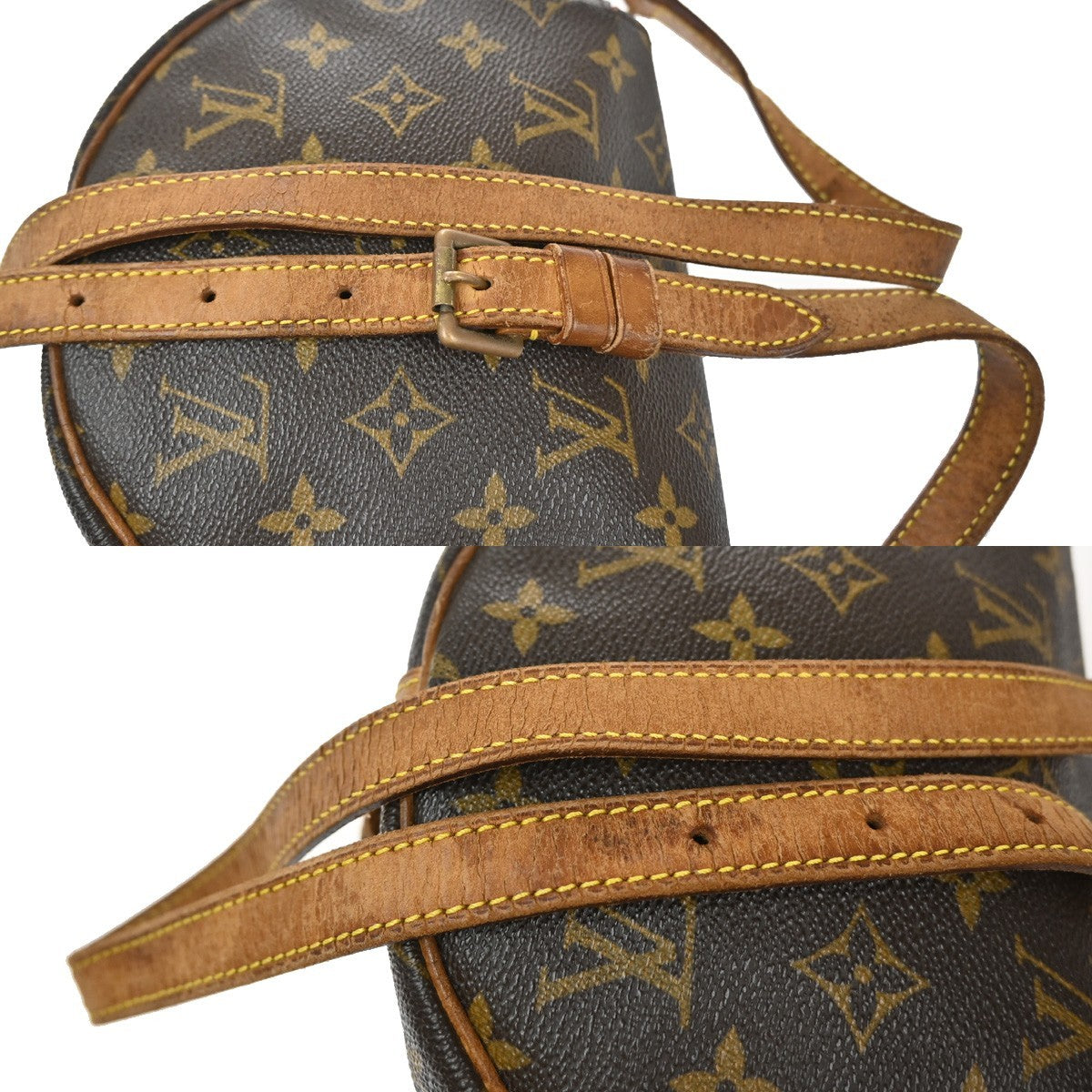LOUIS VUITTON LV Tambourine Shoulder Bag Monogram Leather Brown M51179 87KP096