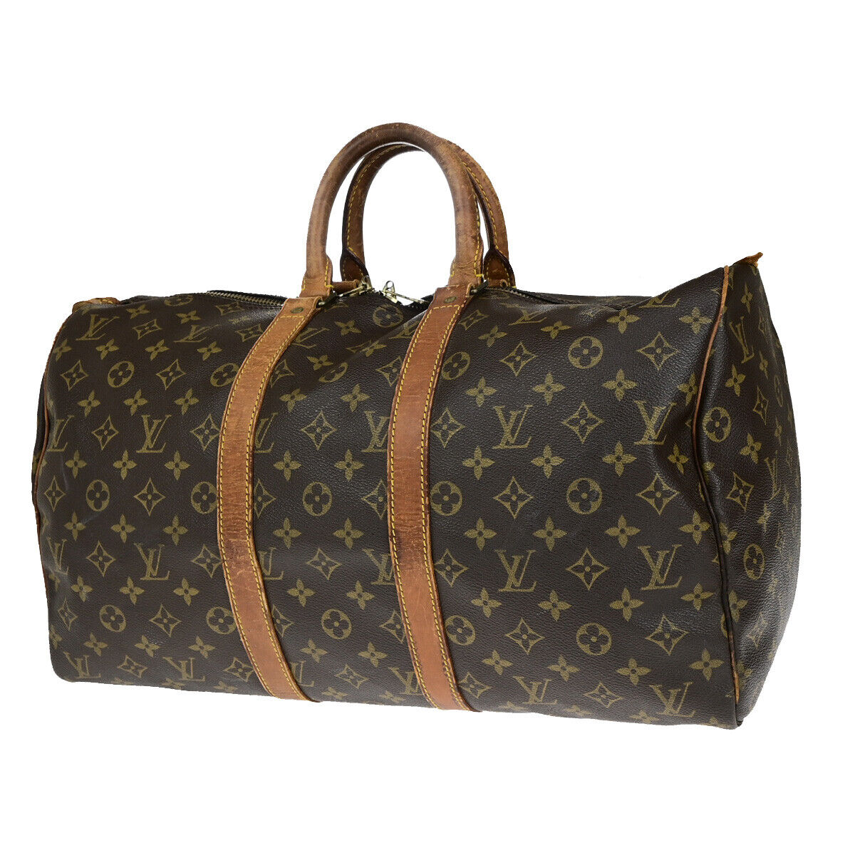 LOUIS VUITTON Keepall 45 Travel Hand Bag Monogram Leather Brown M41428 63YG721