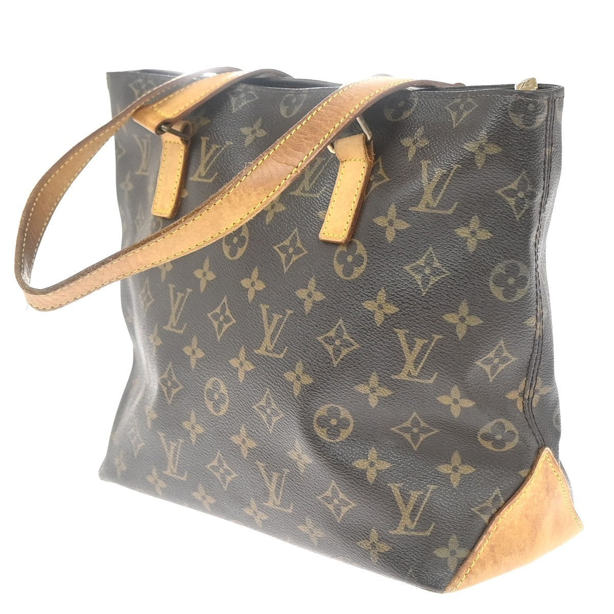 LOUIS VUITTON Cabas Piano Shoulder Bag Monogram Leather Brown M51148 34KP481
