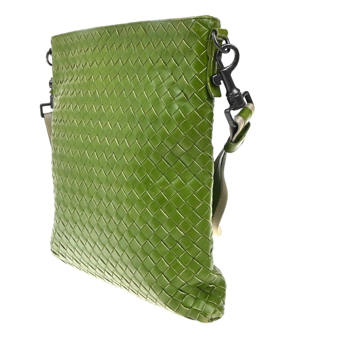 BOTTEGA VENETA Intrecciato Crossbody Shoulder Bag Leather Green Italy 16EG288