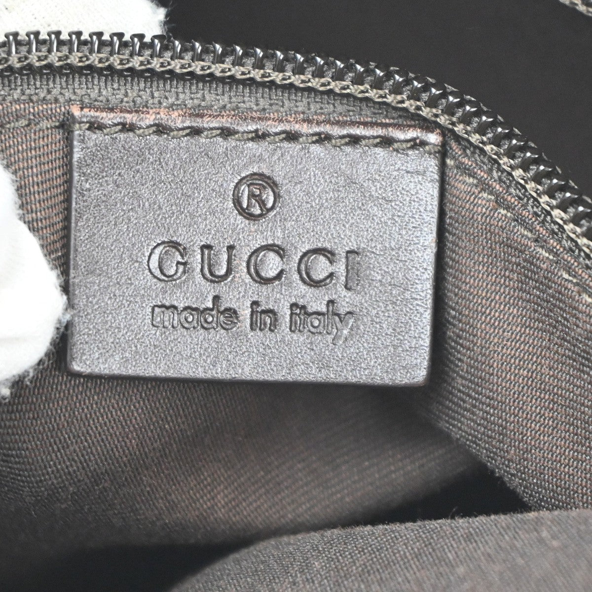 GUCCI Logo GG Crossbody Shoulder Bag Leather Canvas Brown SHW Italy 83KD060