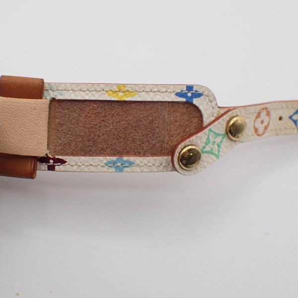 LOUIS VUITTON Porte Adresse Bracelet Bangle Monogram Multi White M92594 04MA180