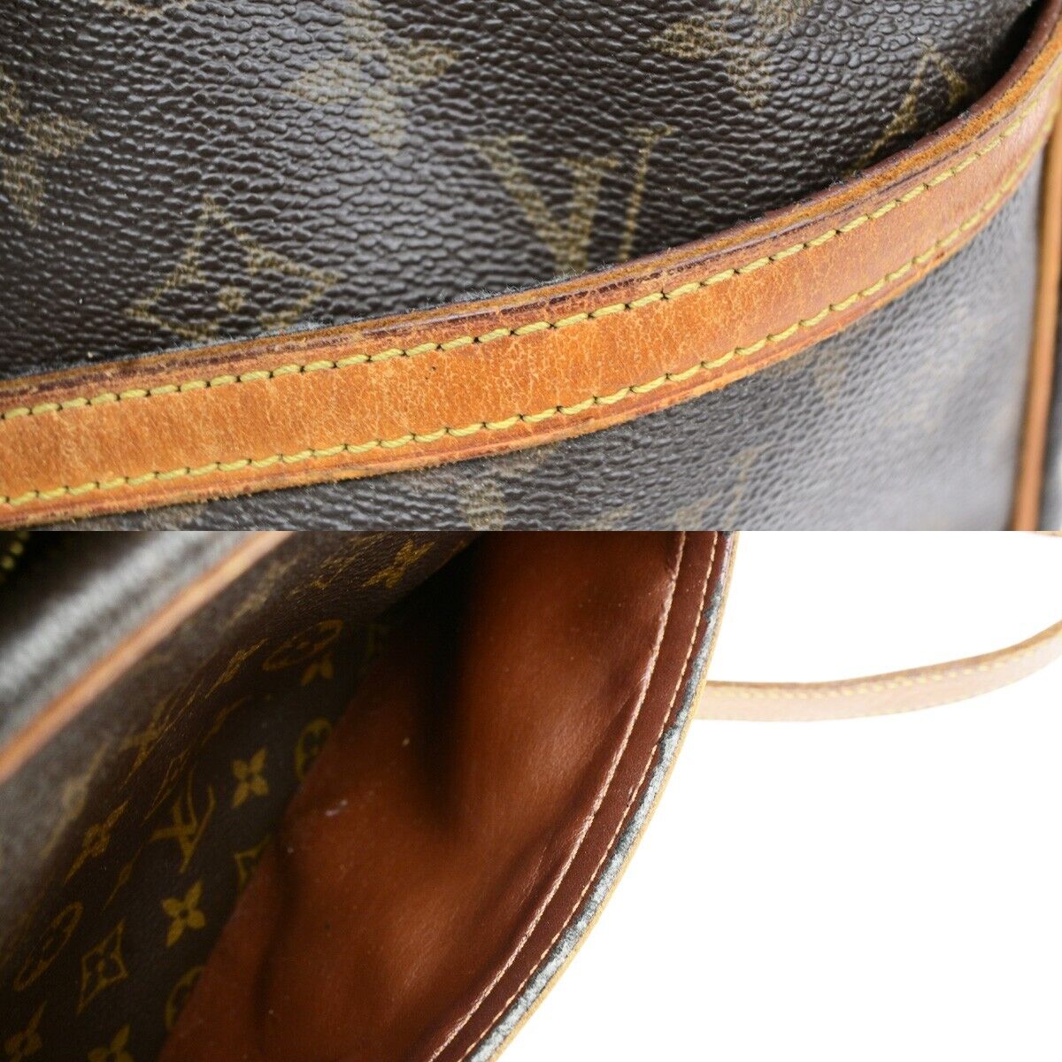 LOUIS VUITTON Trocadero 27 Shoulder Bag Monogram Leather Brown M51274 05EE009