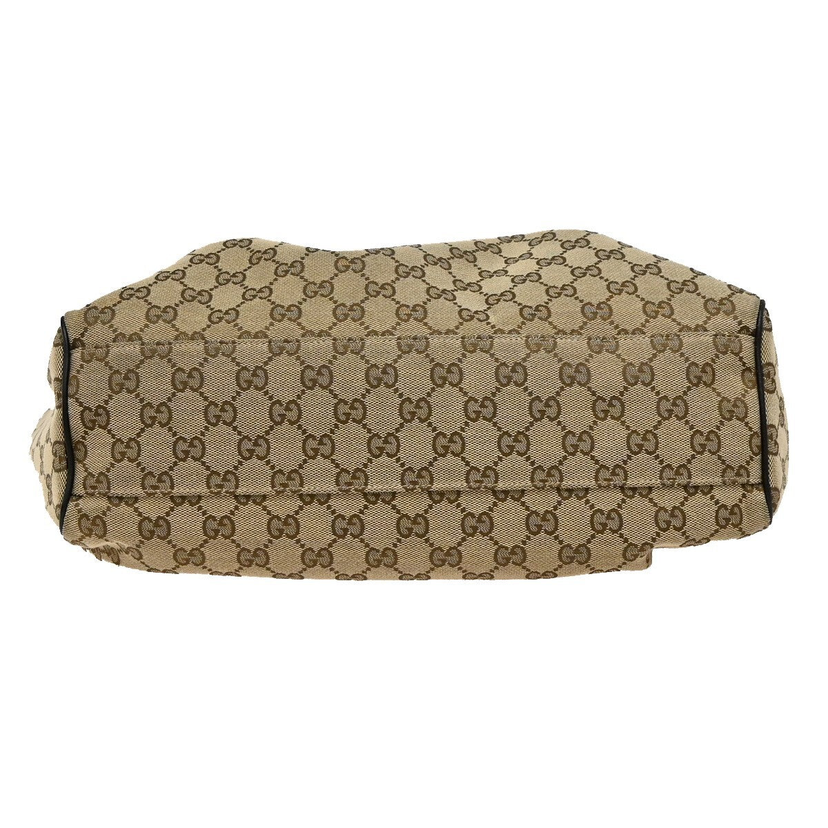 GUCCI Logo GG Diamante Sukey Shoulder Bag Charm Canvas Leather Brown 76FB714