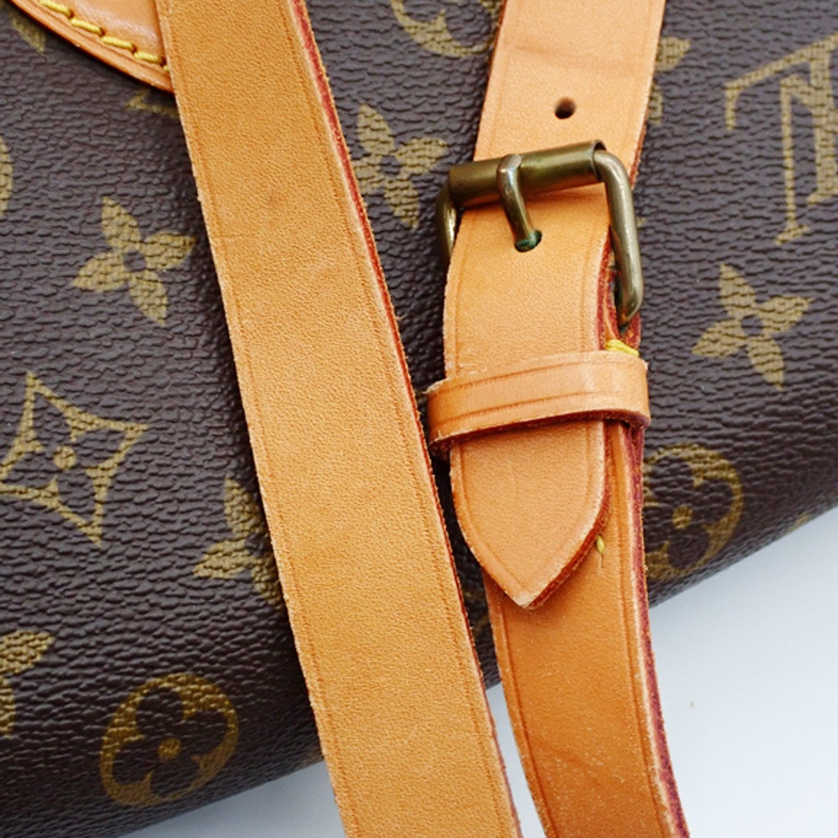 LOUIS VUITTON Cartouchiere MM Shoulder Bag Monogram Leather Brown M51253 72AA194
