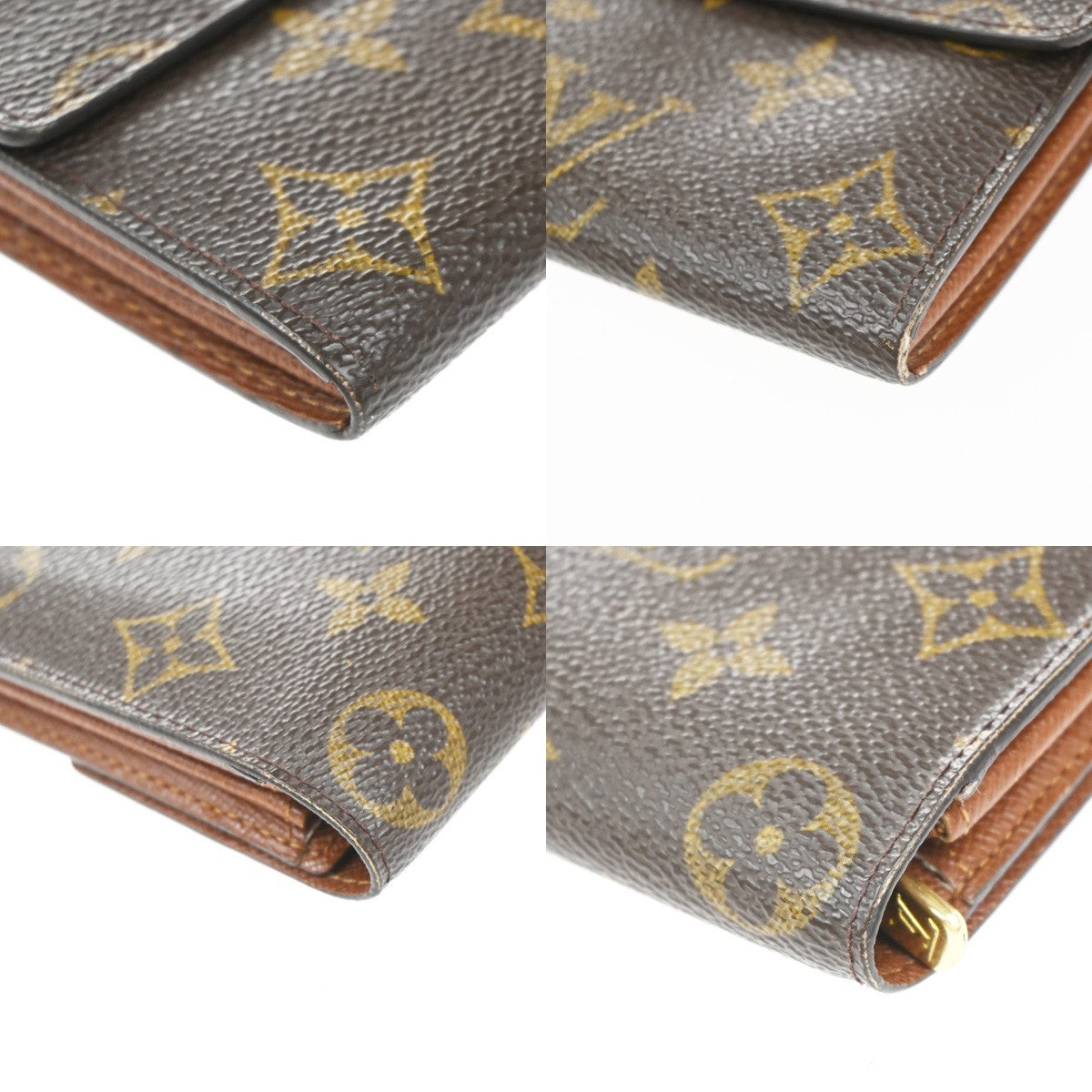 LOUIS VUITTON Porte Monnaie Credit Bifold Wallet Monogram Leather M61725 61KP379