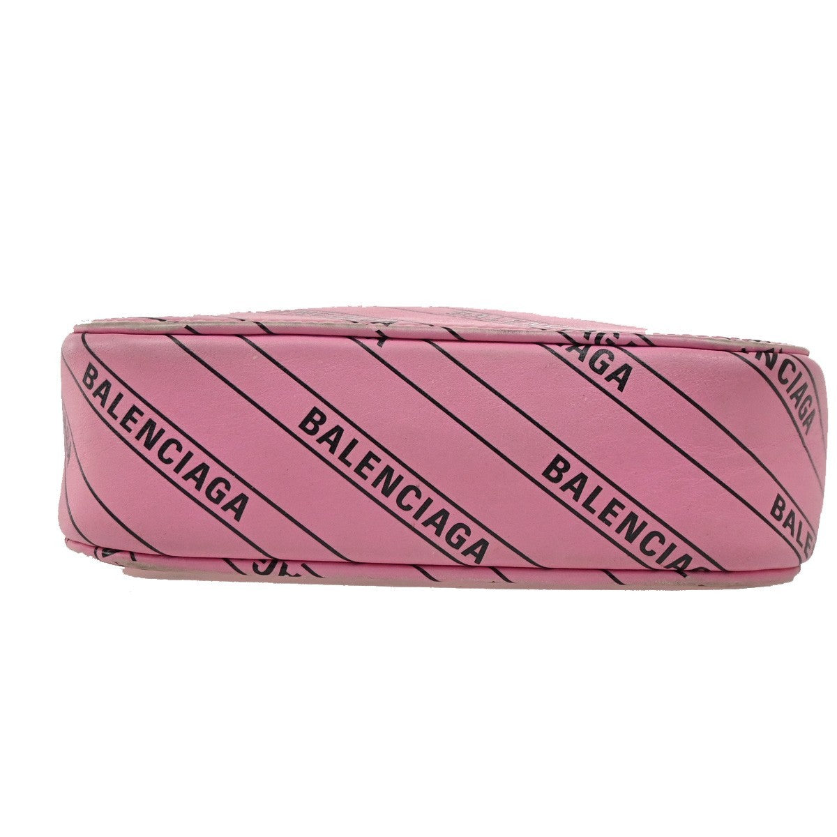 BALENCIAGA Logo Everyday Mini Shoulder Camera Bag Leather Pink Italy 32CA240