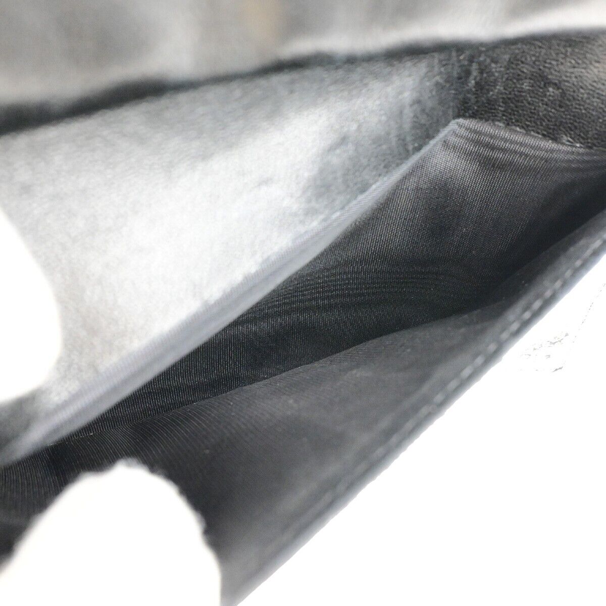 CHANEL CC Logo Long Bifold Wallet Purse Caviar Skin Leather Black GHW 33EB273