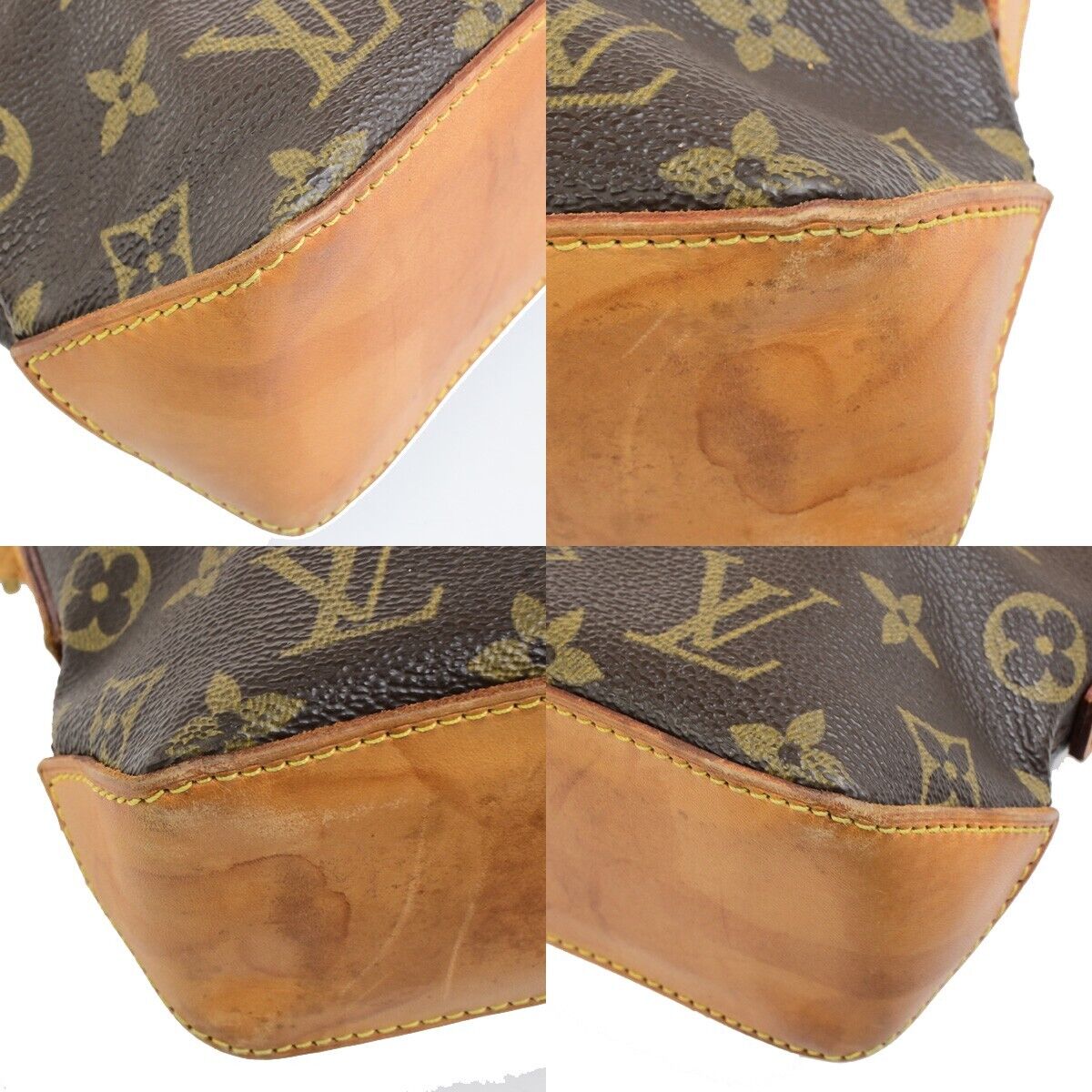 LOUIS VUITTON Logo Trotteur Shoulder Bag Monogram Leather Brown M51240 89ED501