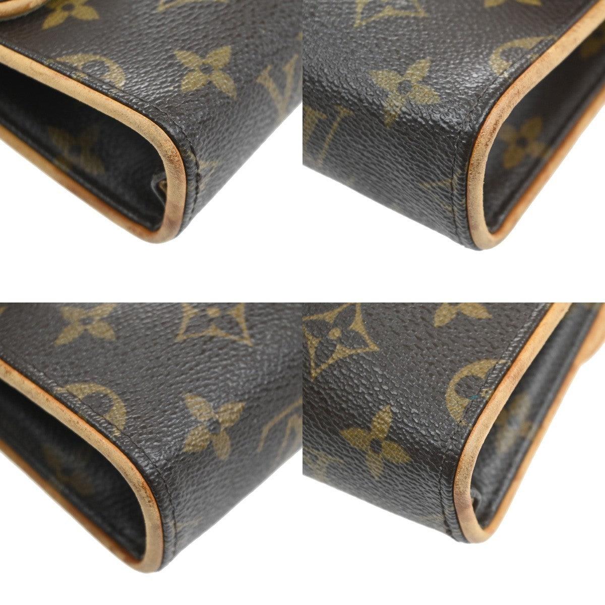 LOUIS VUITTON Pochette Florentine Bum Bag Monogram Leather Brown M51855 65MA526