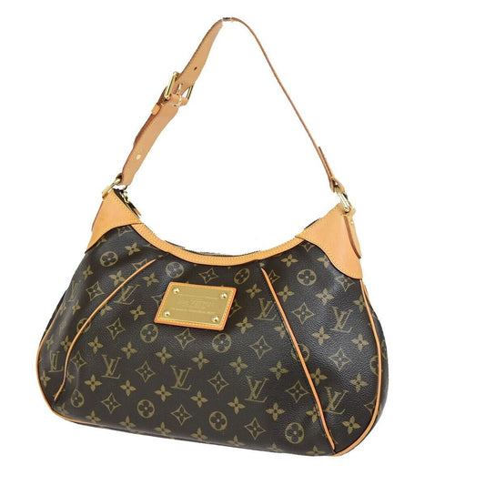 LOUIS VUITTON Thames GM Hobo Shoulder Bag Monogram Leather Brown M56383 667RF199