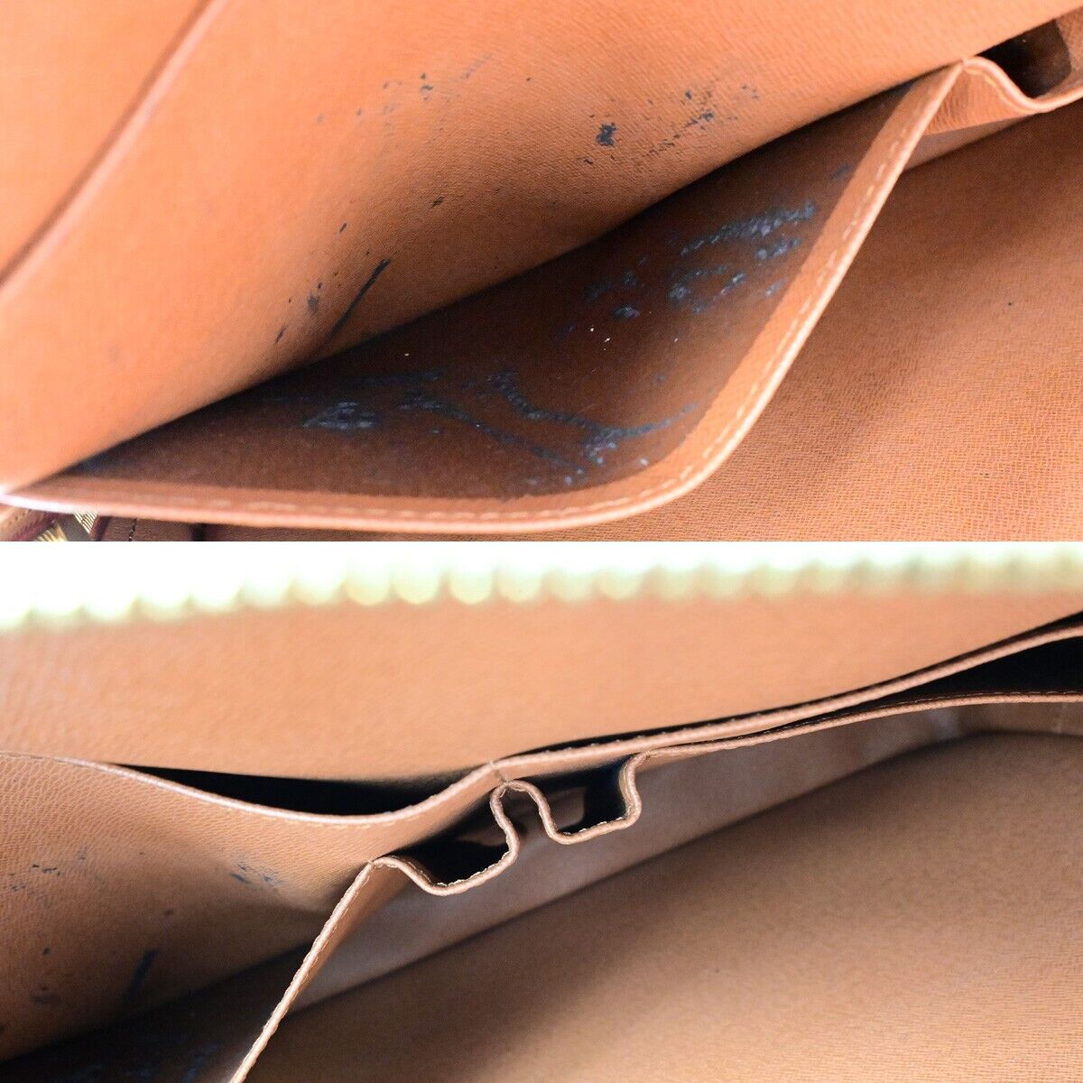 LOUIS VUITTON Porte Documents Voyage Briefcase Hand Bag Epi Brown M59098 82EB589