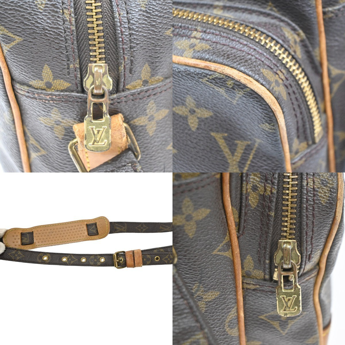 LOUIS VUITTON Nile Crossbody Shoulder Bag Monogram Leather Brown M45244 83MA235