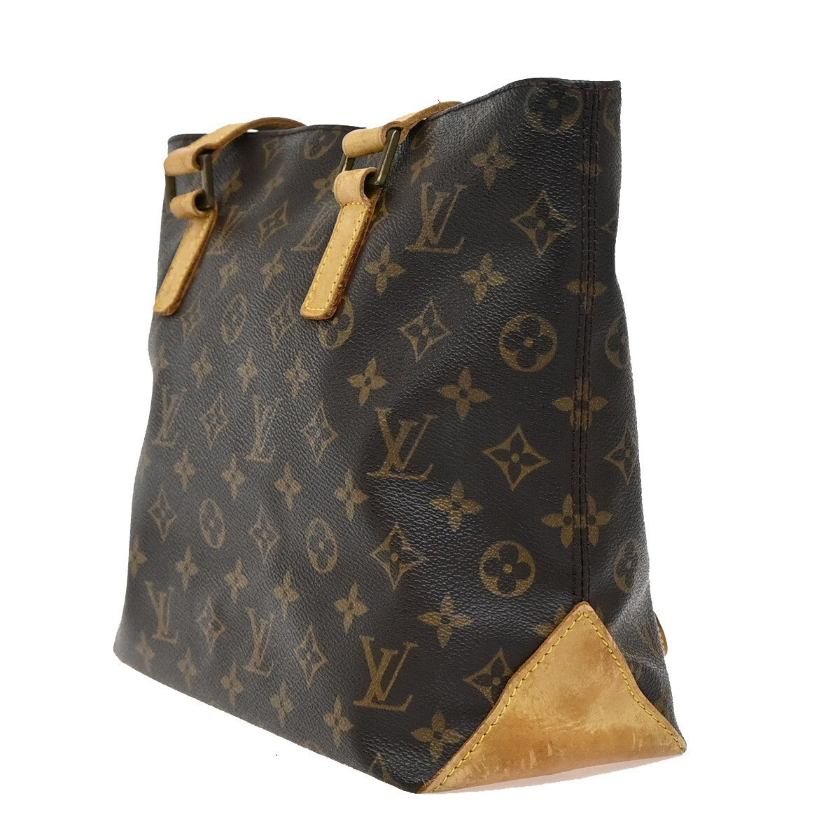 LOUIS VUITTON Cabas Piano Shoulder Bag Monogram Leather Brown M51148 10EE289