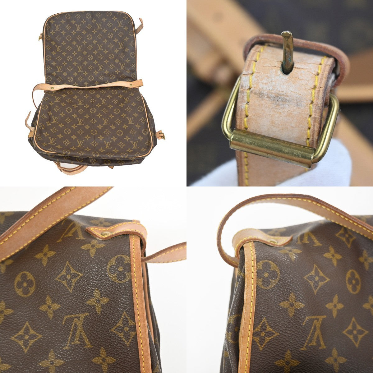 LOUIS VUITTON Saumur 35 Shoulder Bag Monogram Leather BN France M42254 77TA599