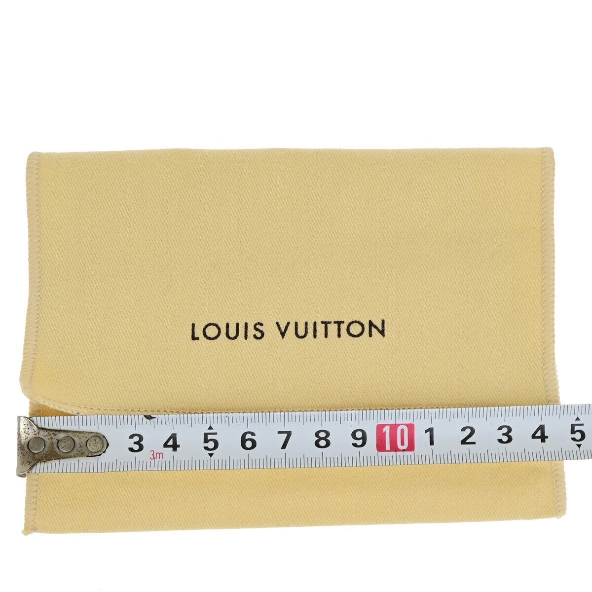 LOUIS VUITTON Logo 10 Set Dust Bag Drawstring Canvas Cotton Beige Brown 09EB737