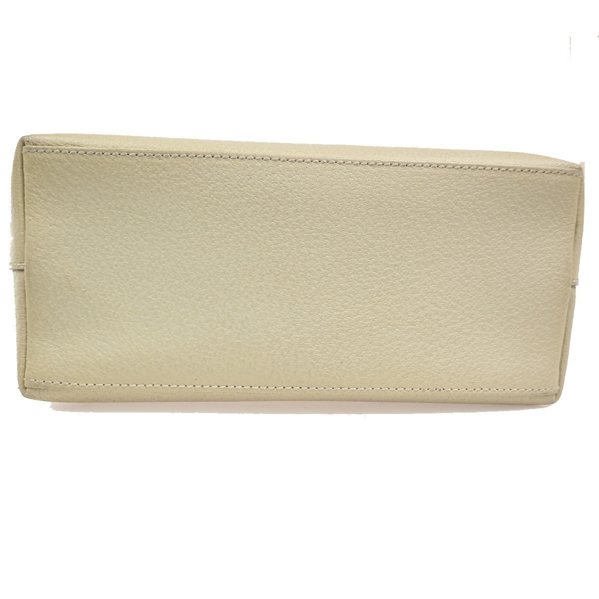 GUCCI Logo GG Pattern Shoulder Hand Bag Leather Suede White 05CA481