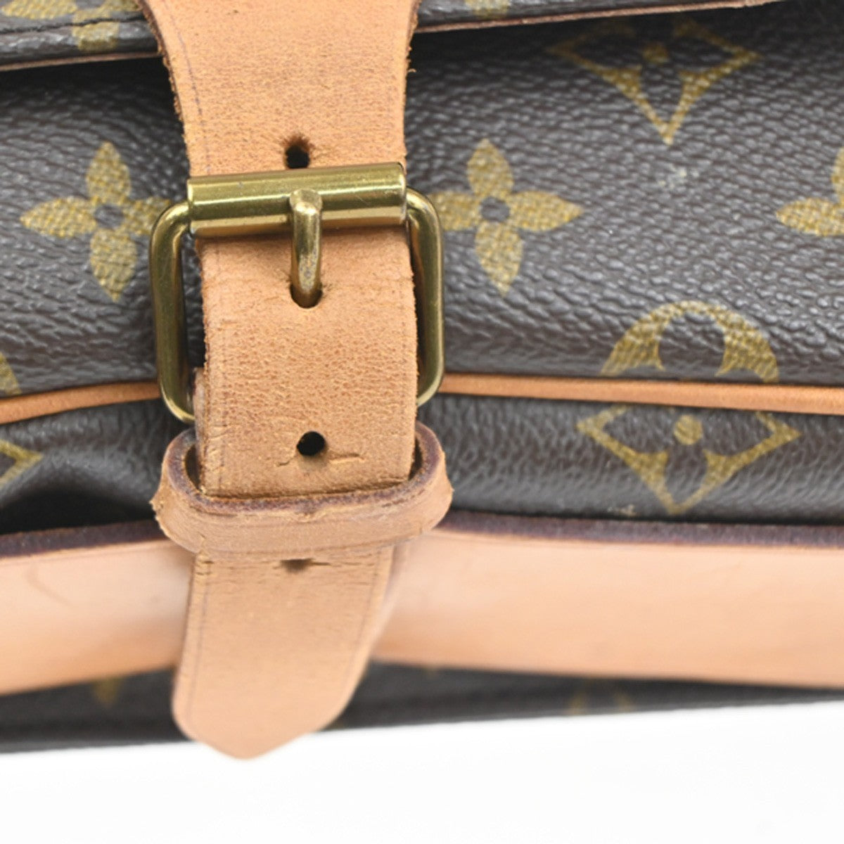 LOUIS VUITTON Cartouchiere MM Shoulder Bag Monogram Leather Brown M51253 82KD042