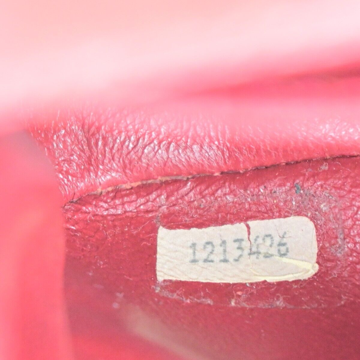 CHANEL CC Mini Matelasse Chain Shoulder Bag Leather Red GHW Vintage 696RK682