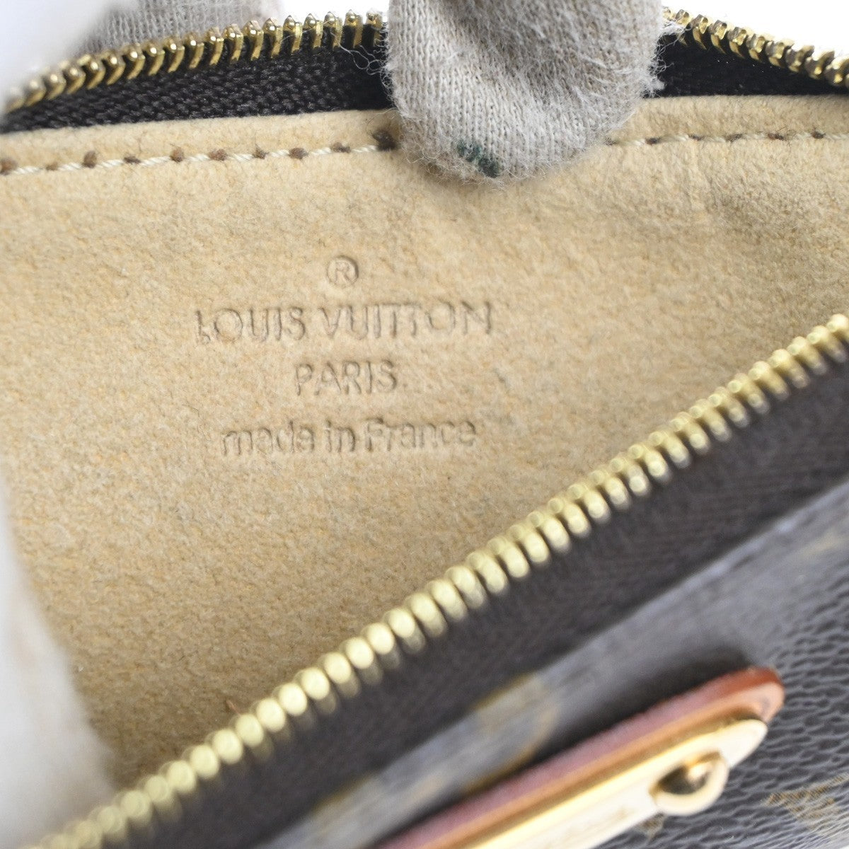 LOUIS VUITTON Pochette Mira PM Pouch Bag Monogram Leather France M60095 27RL821
