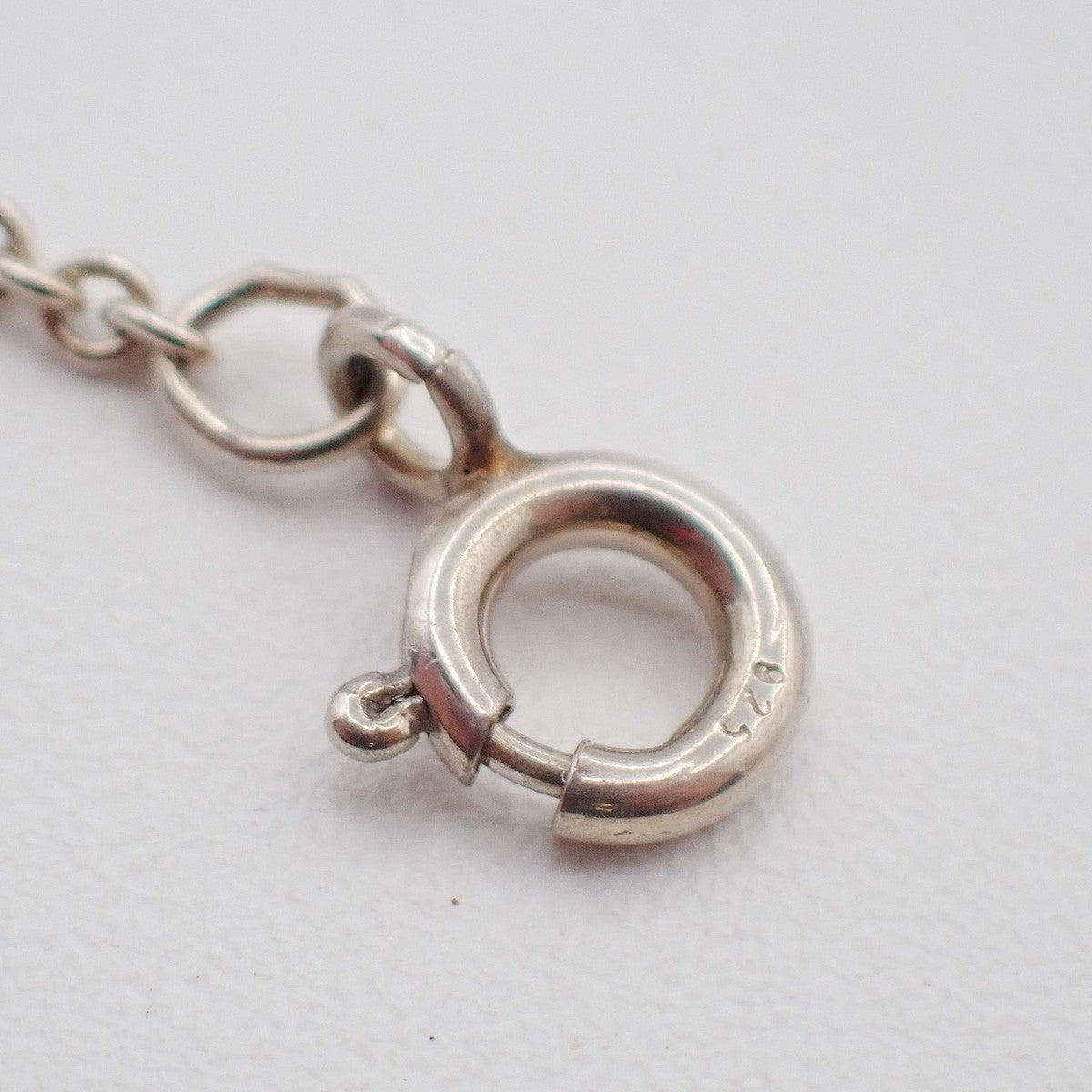 TIFFANY & CO. Open Heart 22mm Chain Necklace Ag 925 Elsa Peretti Silver 02KC580