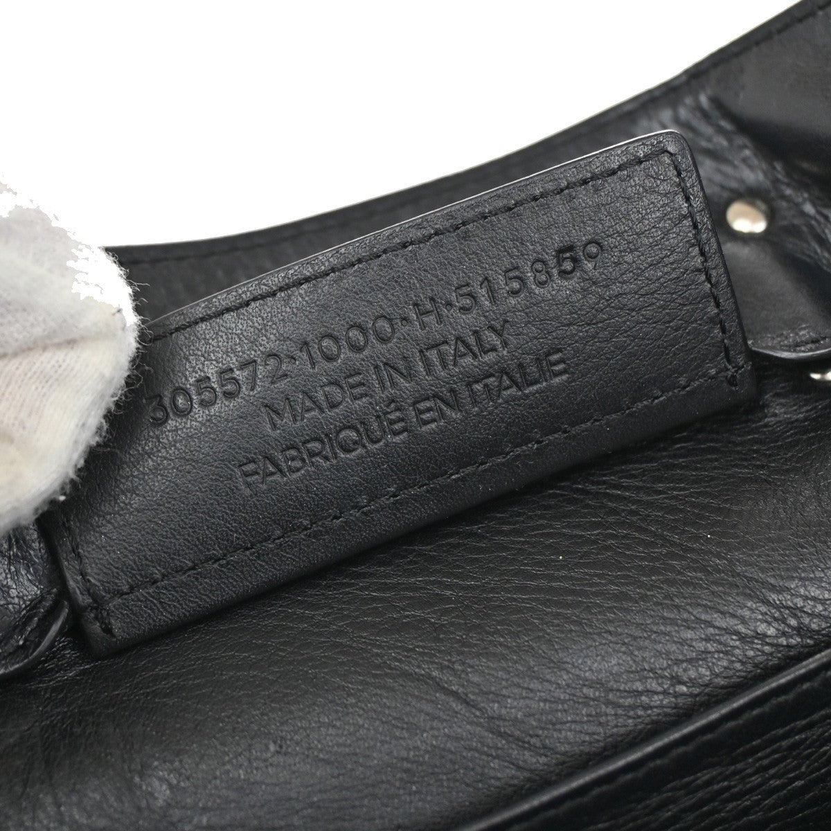 BALENCIAGA Paper Mini 2Way Shoulder Hand Bag Mirror Leather Black SHW 46RL525