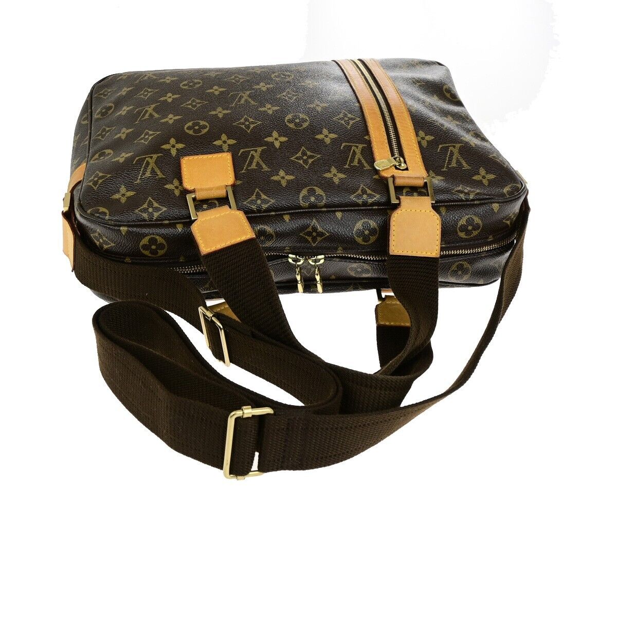LOUIS VUITTON Sac Bosphore 2way Hand Bag Monogram Leather Brown M40043 54ED348